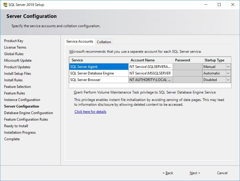 SQL Server 2019 - Server Configuration