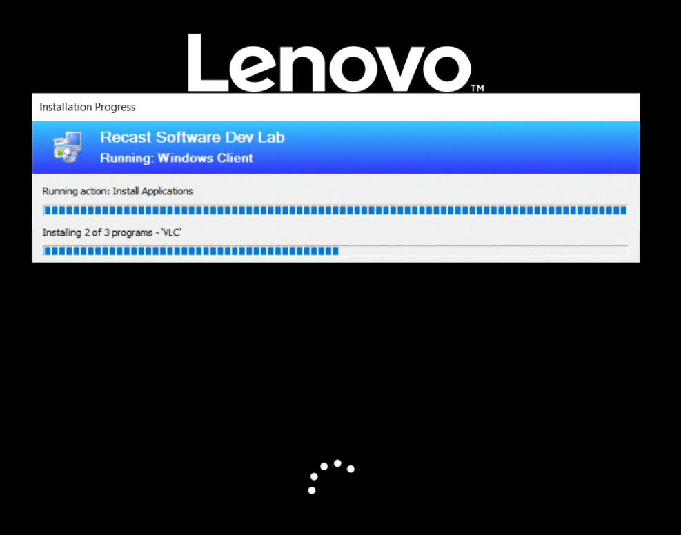 Lenovo - Installation Progress Bar