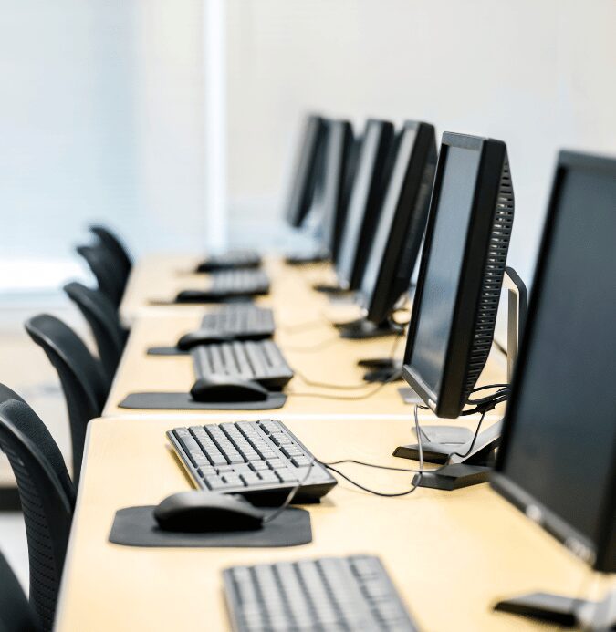Line of computer monitors and keyboards that are supported by Privilege Manager software solution.