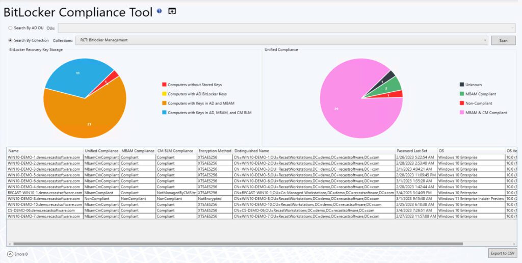 Right Click Tools Enterprise Bitlocker compliance tool