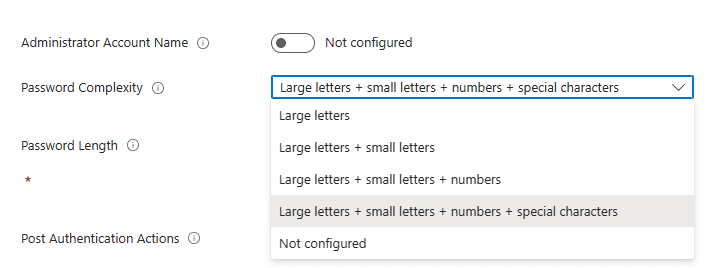 Windows LAPS - password complexity