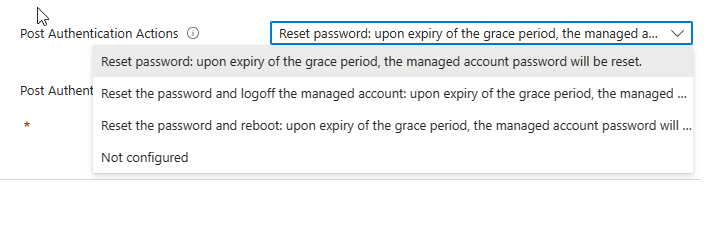 Windows LAPS - authentication actions