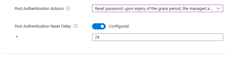 post authentication delay