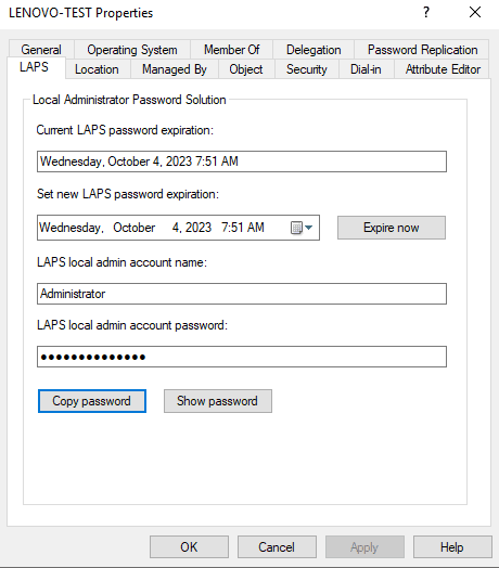 Verify the schema was extended