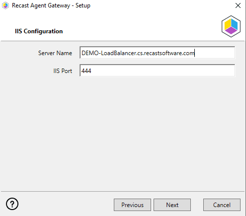 How to Configure the Recast Agent Gateway - IIS Configuration