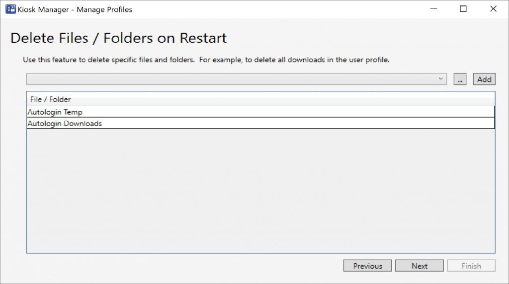 Delete Files / Folders on Restart