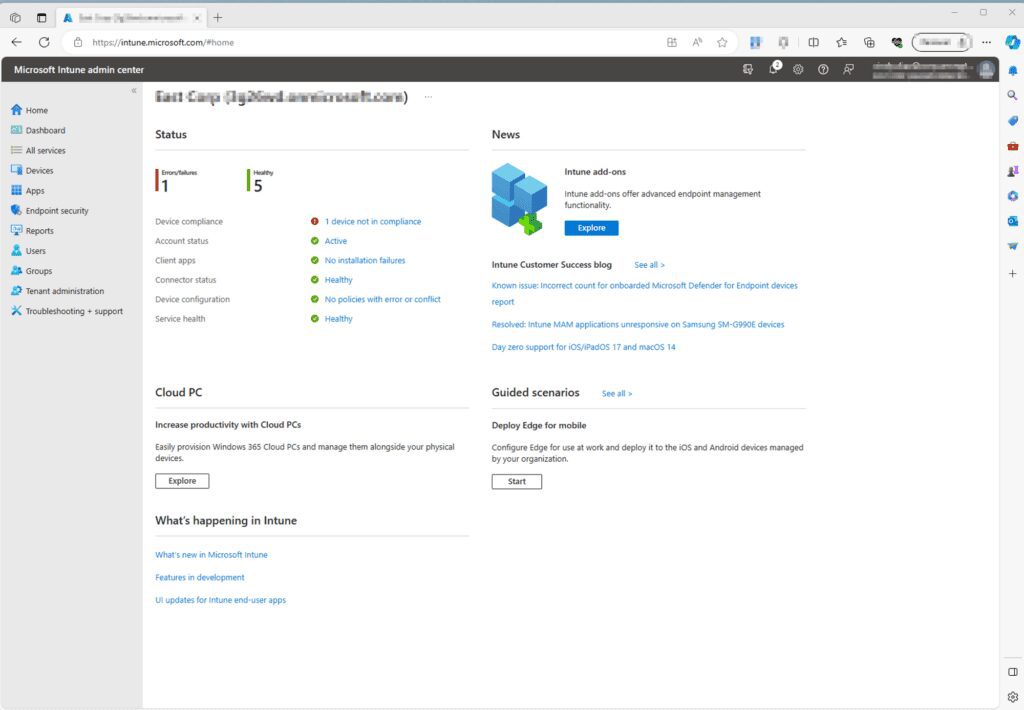 How to configure BitLocker on Windows devices with Intune: Disk Encryption Profiles Edition - Intune login