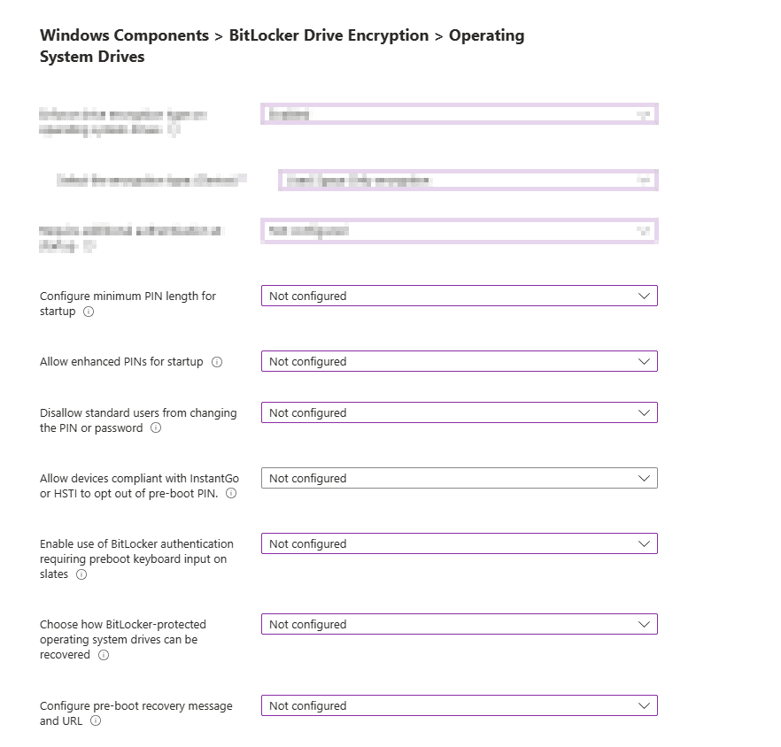 How to configure BitLocker on Windows devices with Intune: Disk Encryption Profiles Edition - OS Drives - more options