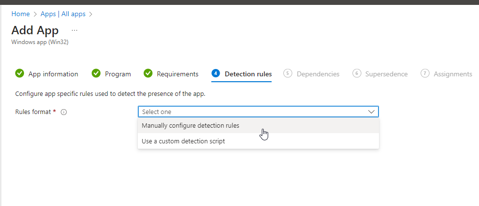 Win32 Detection rules