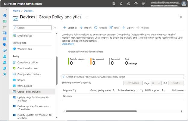 Group Policy Analytics