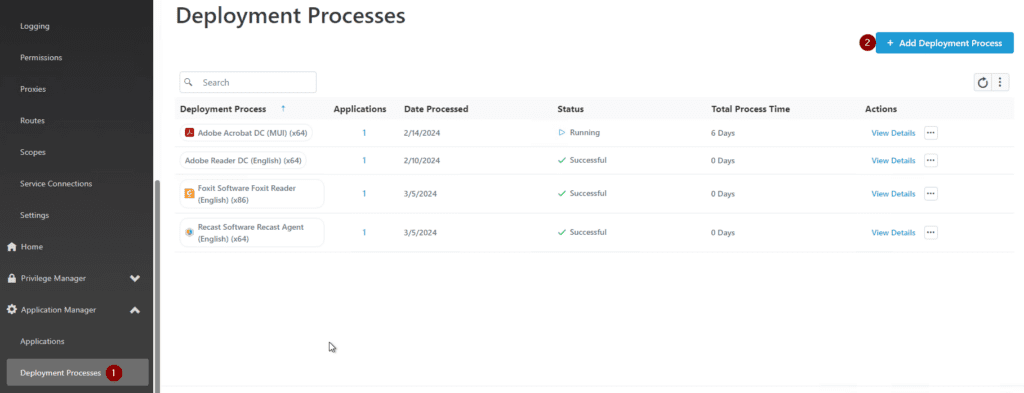 Agent Deployment Process in Application Manager