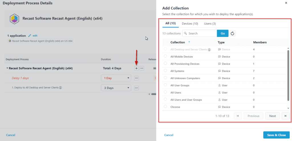 Agent Deployment Process in Application Manager - different architectures