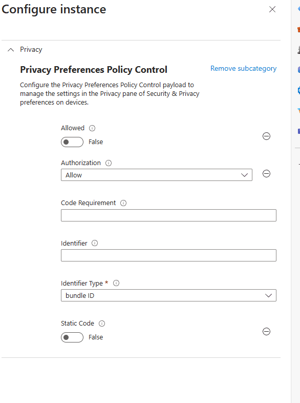 privacy preferences authorization