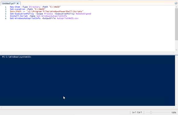 Manually Register Devices with Windows Autopilot - PowerShell command