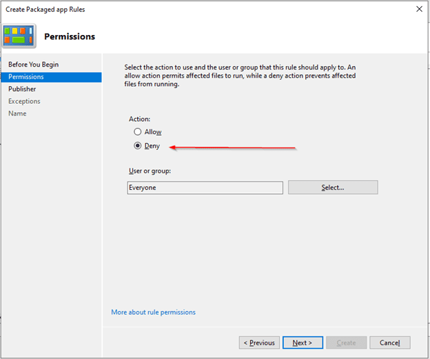 Block Apps with Intune - permissions - deny