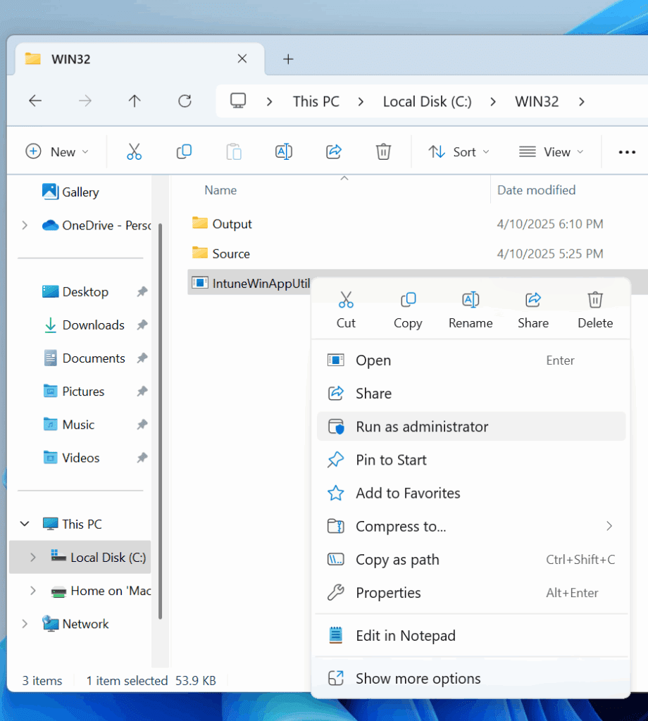 Deploy Notepad++ with Intune - Run as admin