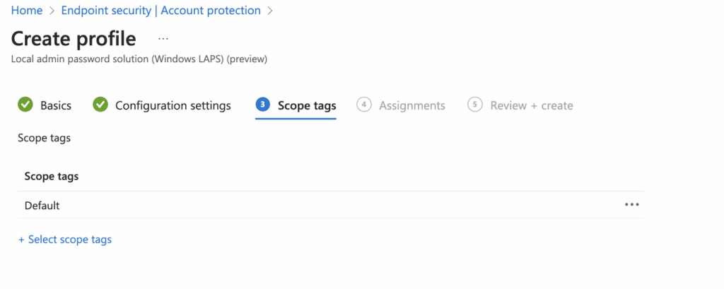 scope tags