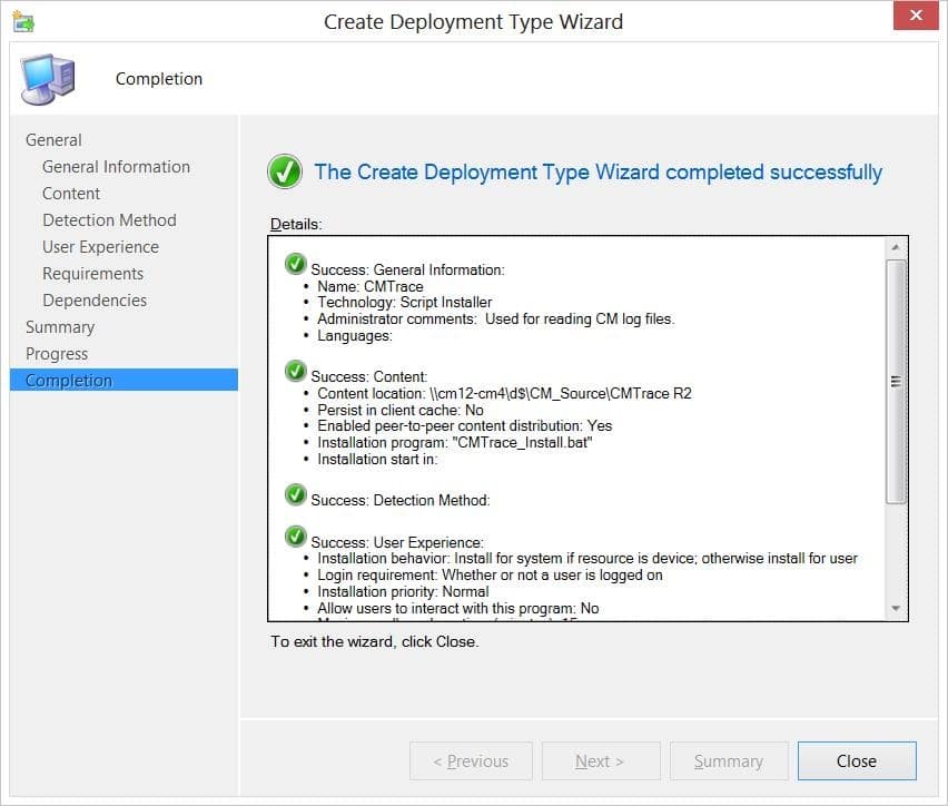 CMTrace-Deployment Type-Completion CMTrace-Deployment Type-Completion