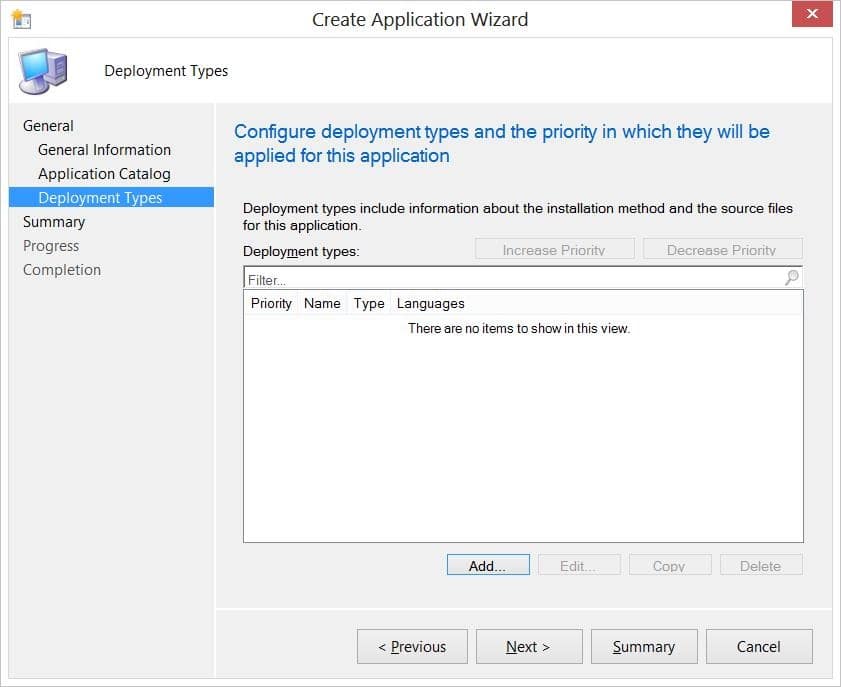CMTrace-Deployment Types Application Model - CMTrace-Deployment Types