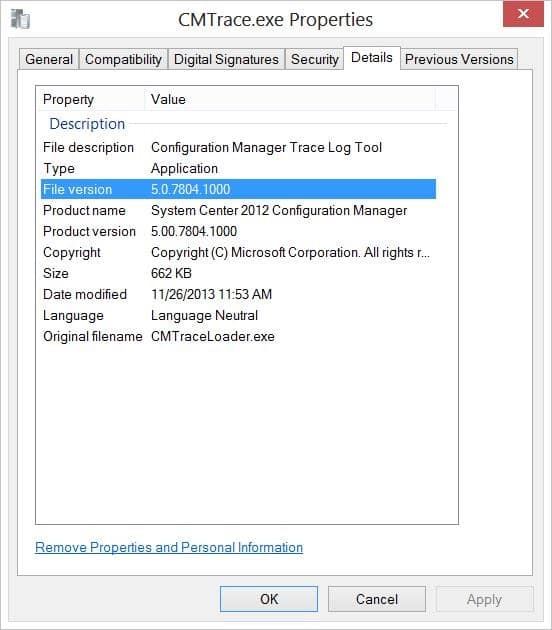 CMTrace-File Version CMTrace-File Version