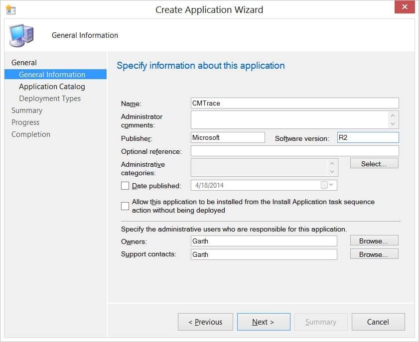 CMTrace-General Information Application Model - CMTrace-General Information