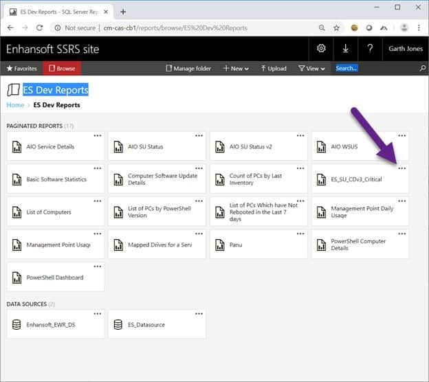 Delete SSRS Reports - Locate the Report Delete SSRS Reports - Locate the Report