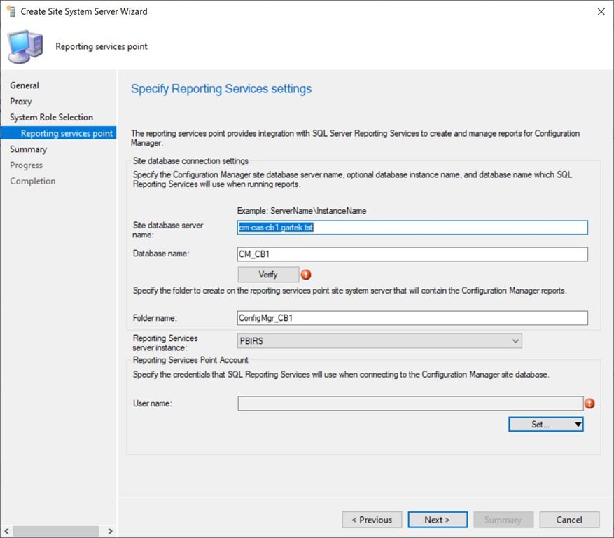 Power BI Report Server as a ConfigMgr Reporting Services Point - Verify Power BI Report Server as a ConfigMgr Reporting Services Point - Verify