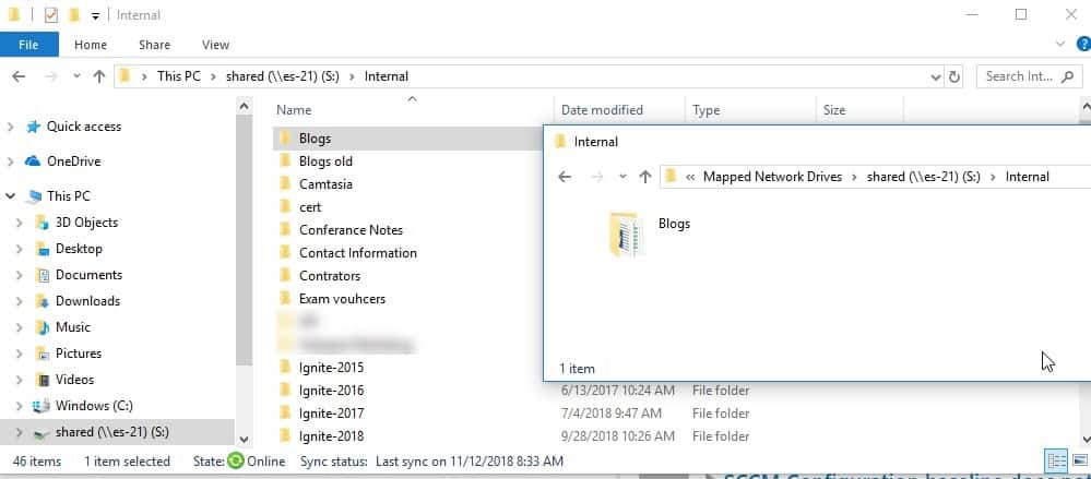 Windows 10 Offline Files - View Offline Files - Blogs Folder Windows 10 Offline Files - View Offline Files - Blogs Folder