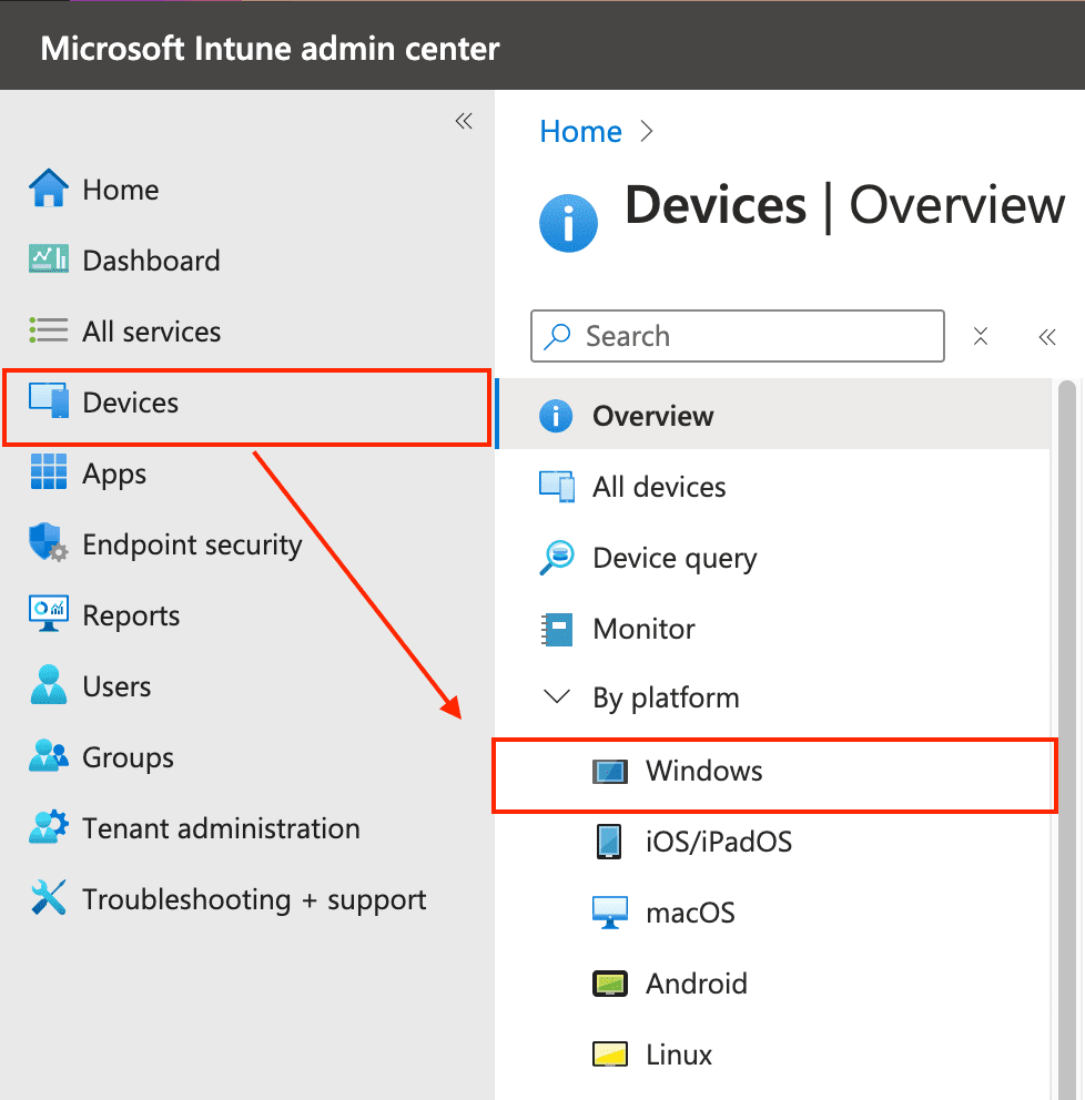 Intune Devices Blade