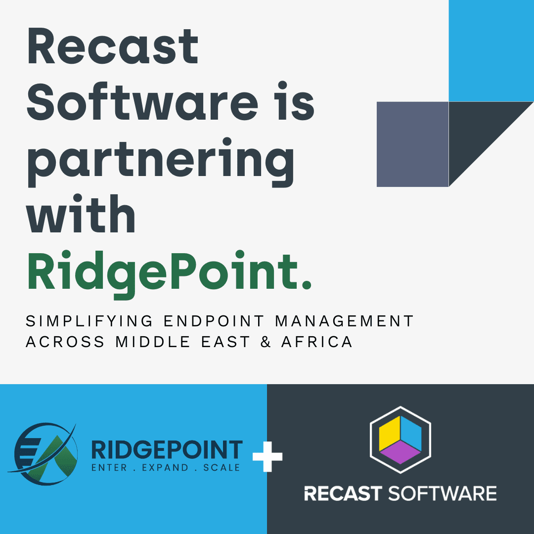 Recast Software Appoints RidgePoint as Exclusive Distributor for the Middle East & Africa