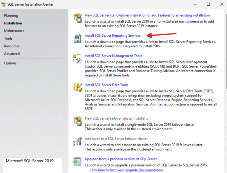 Installing SQL Server Reporting Services | Recast