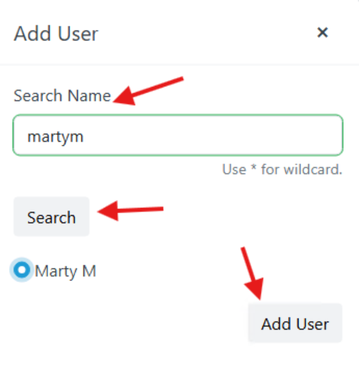 Recast Management Server Configuration - Adding User