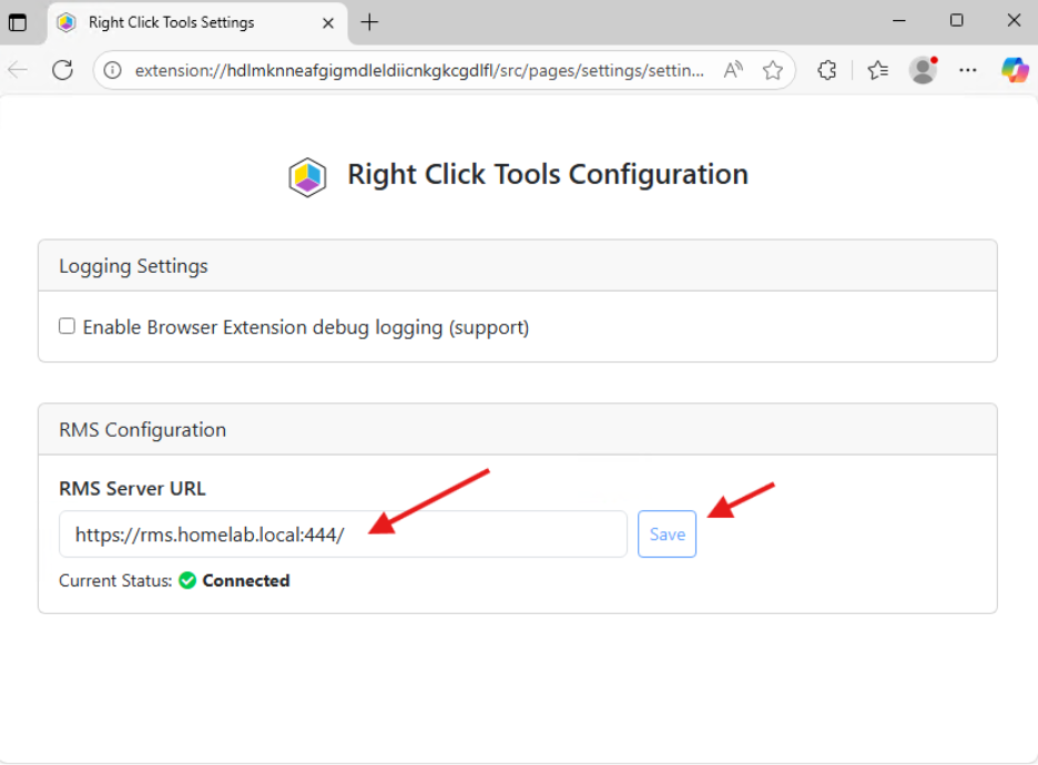 Right Click Tools Browser Extension - Right Click Tools Configuration