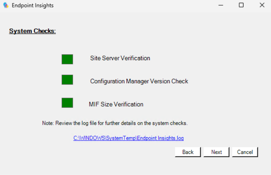 Installing Right Click Tools Insights - System Checks