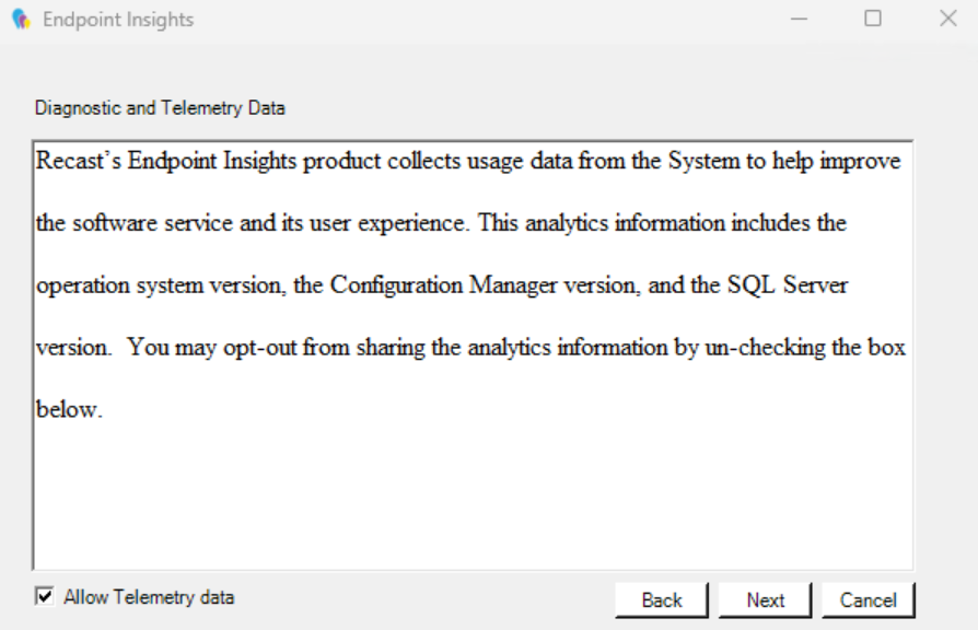 Installing Right Click Tools Insights - Diagnostic and Telemetry Data