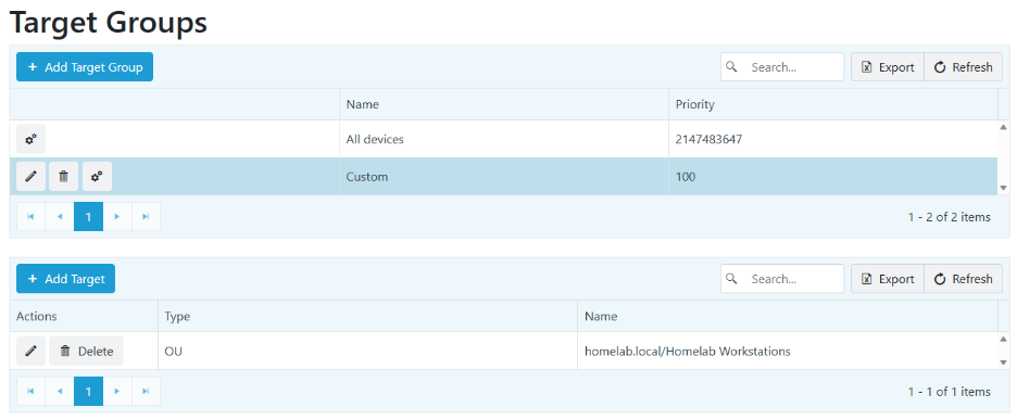 Privileged Access - Target Groups