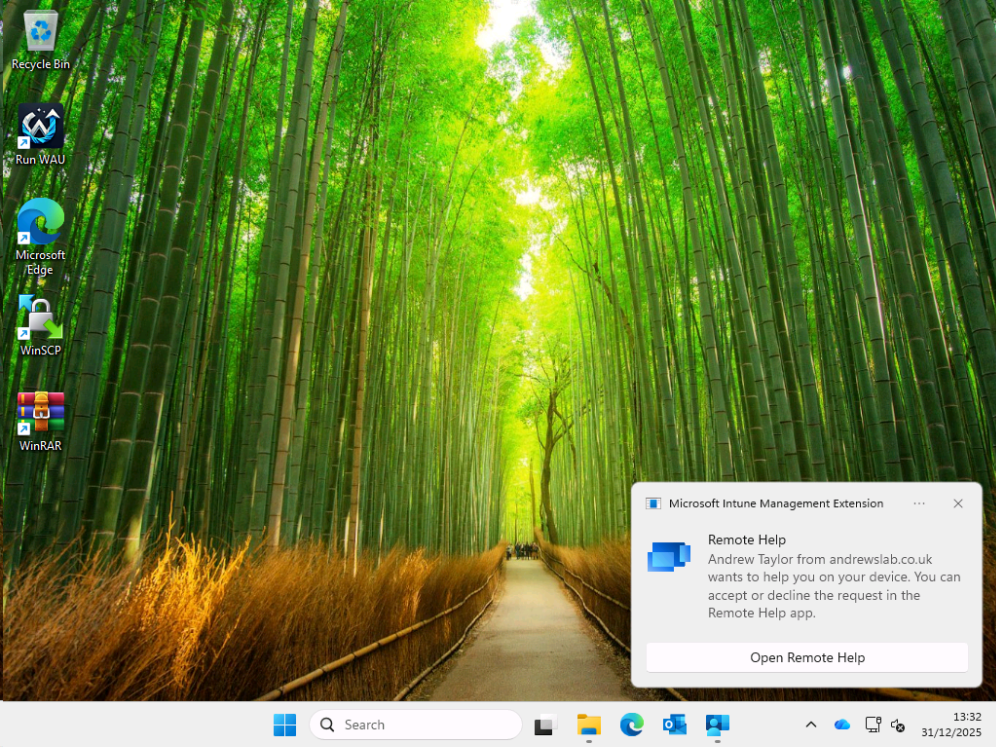 Set Up Remote Help - User Notification