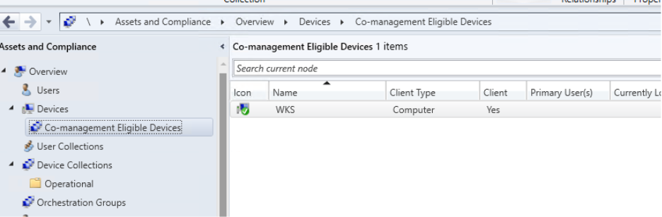 Cloud Attach - Co-management Eligible Devices
